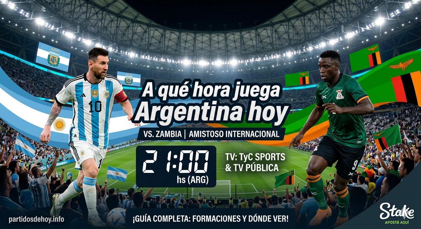 a qué hora juega argentina hoy