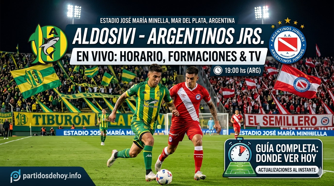 Aldosivi - Argentinos Jrs. EN VIVO